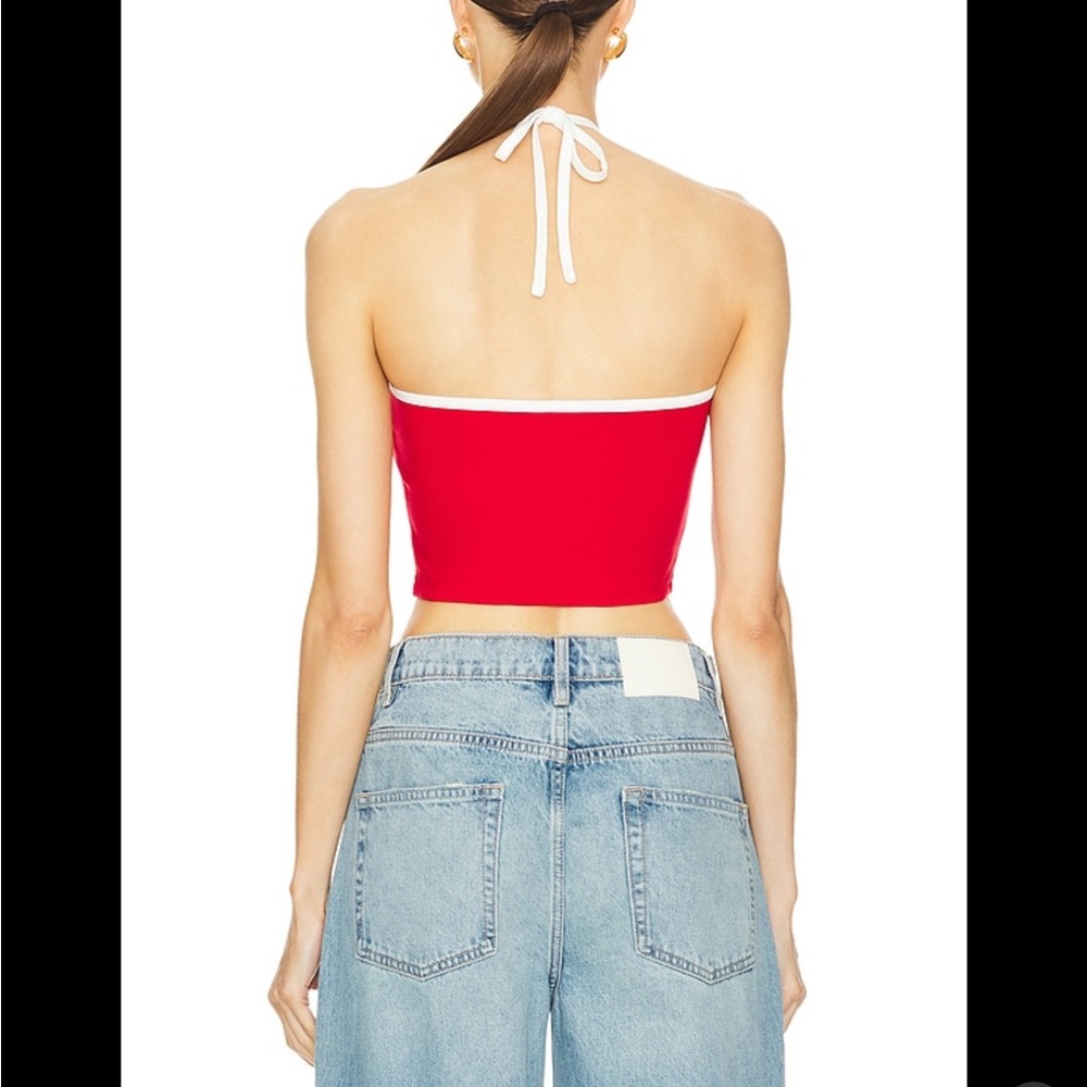 Superdown Sirena Contrast Halter Top - Picture 2 of 5